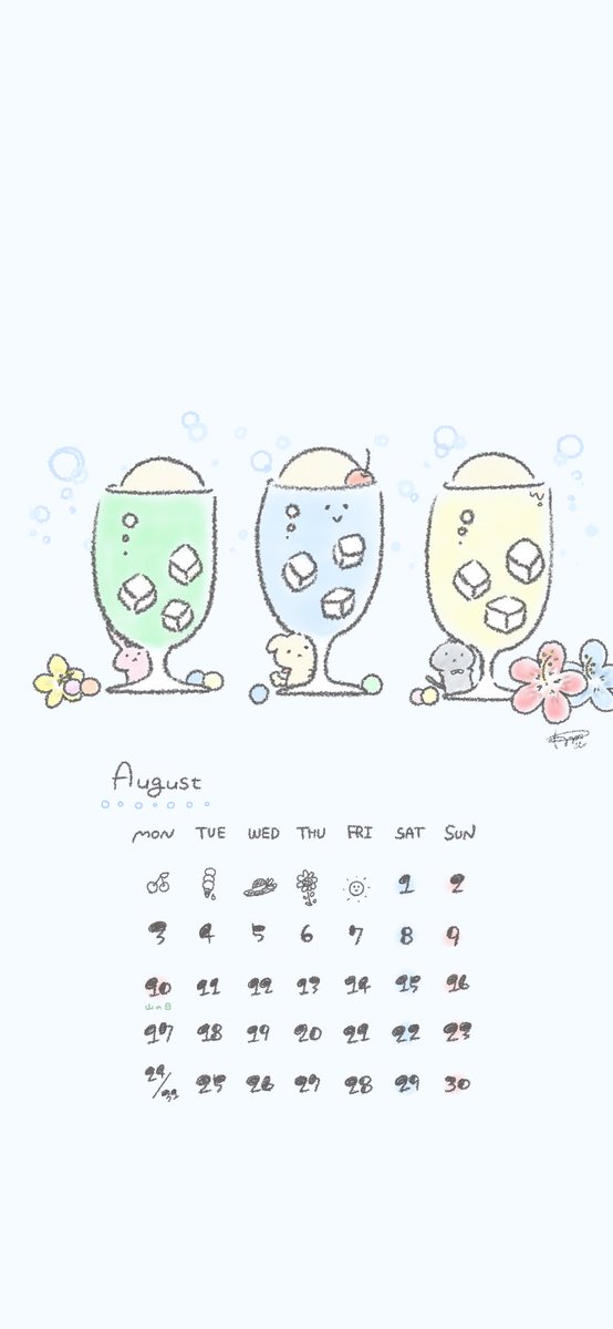 待ち受けカレンダー