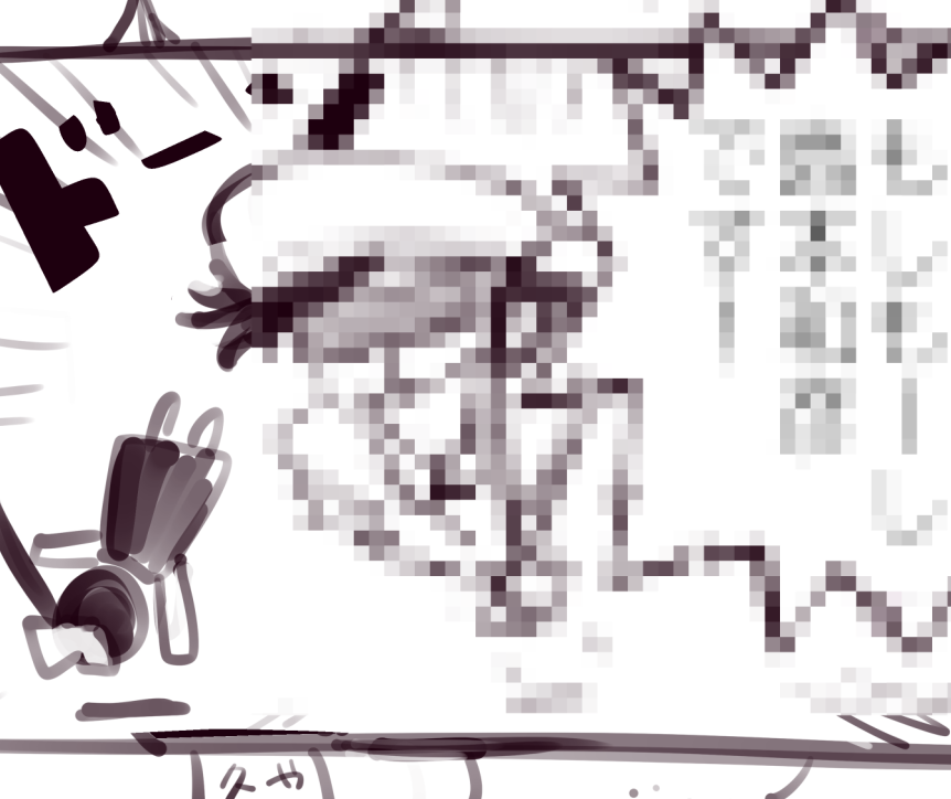 これを7時までに描き上げたかったんですけど、8時か9時か10時になりそうです 