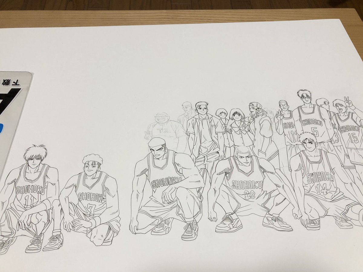 羽奈 A Twitter リクエストでスラムダンク描いてます 模写