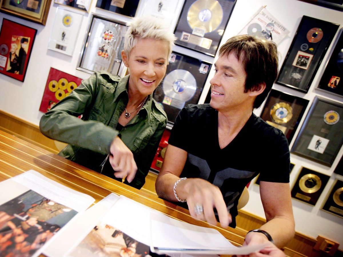 They had a huge room dedicated to Roxette memorabilia, gold records and stu...
