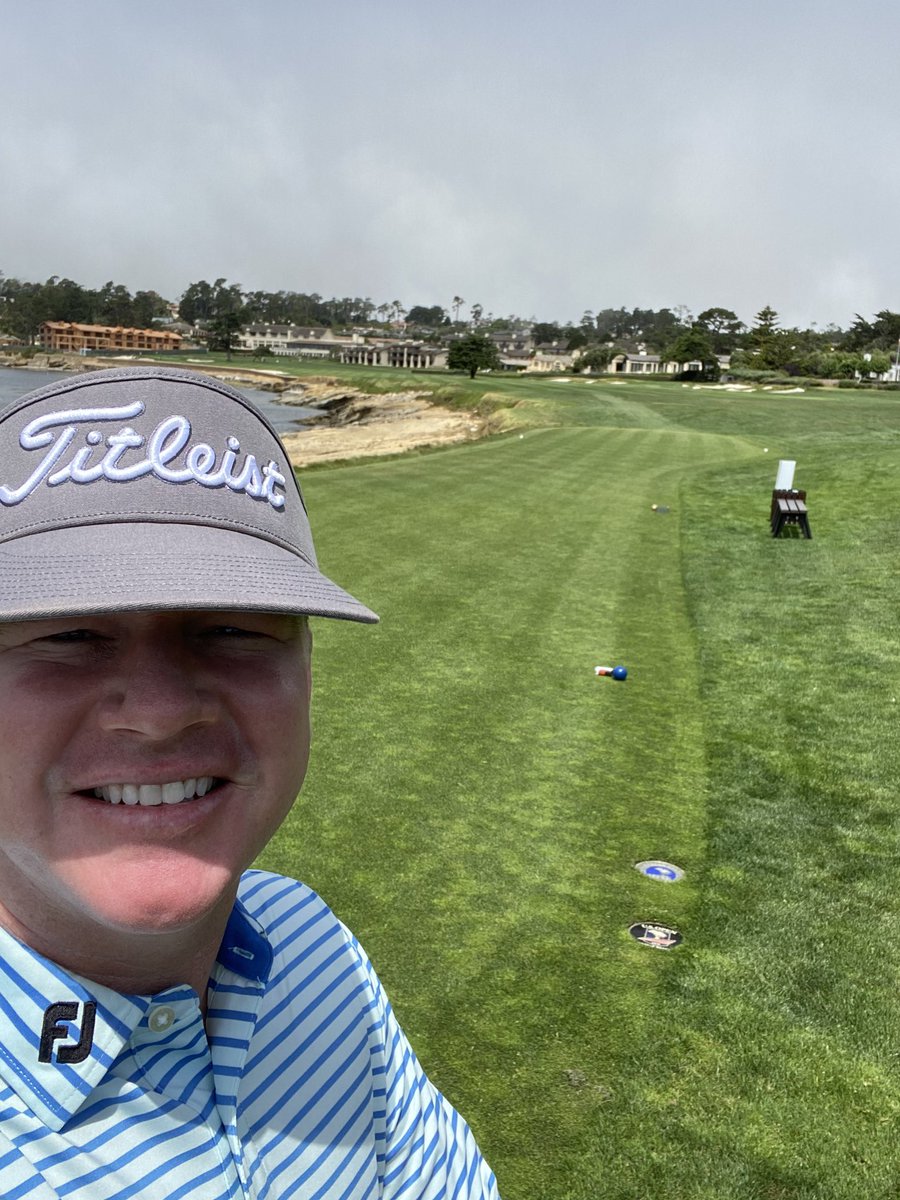 Bertsch222's tweet photo. What a great day at Pebble Beach getting ready for the #PGAChampionship next week at Harding Park!   My first time there did NOT disappoint. https://t.co/VA3MshGL5C
