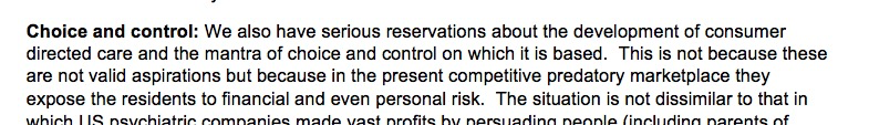 2/13: Catchphrases and a PR campaign using ‘choice’ and ‘control’ as the drivers were used to justify further intense marketisation and a greater shift to user pays under the  #LLLB reforms  #agedcareRC  #auspol