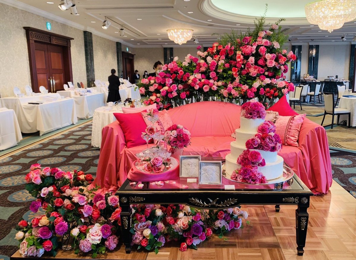 坪井花苑 本店 今日はマリオットホテルにて ブライダルフェアを開催中 坪井花苑 ブライダルフェア マリオットアソシアホテル 挙式 披露宴 花 Wedding