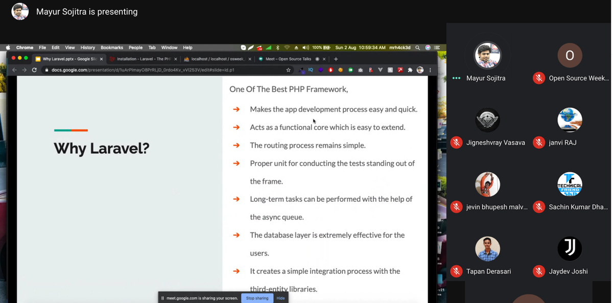 NomadicMehul's tweet photo. @OSWeekend is happening now with @mayur_sojitra 👨‍💻

Join Call from Here now : https://t.co/n8UwADDdYb
Facebook Live : https://t.co/GYL13qbiPH
(If Meeting room is full join the call on our Facebook page)

#OSWIndia #OSWeekend #Laravel @laravelphp https://t.co/m8L27ICMuQ