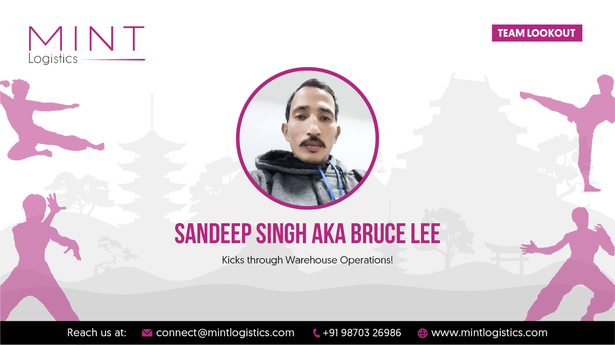 MINTLOGISTICS's tweet photo. #MINTLogisticsTeamMemberSeries: We would be incomplete without our team!

Sandeep "Bruce Lee" Singh is the Sensei and the final authority on all decisions towards our warehousing operations. Thank you, Sandeep for being the keeper. #MINTLogistics! https://t.co/nx32trAoJN