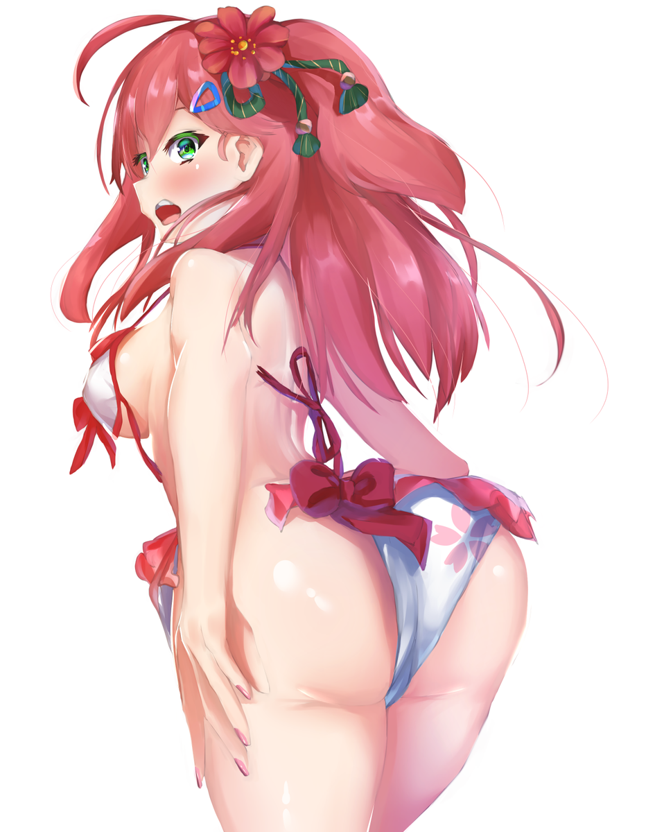 さくらみこ 「みこち、いたずら蟹による海のハプニング発生!(オチもあるよ)
#miko_Art」|途ノ河（とのかわ）@お仕事募集中のイラスト