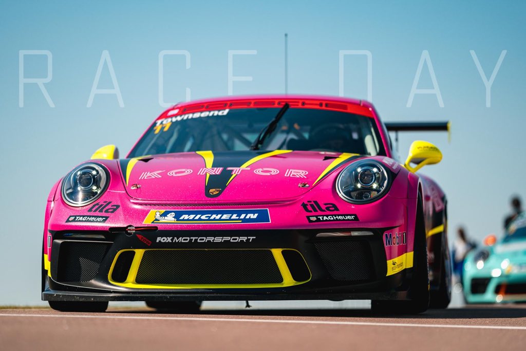 TownsendRacing's tweet photo. Race day! Today marks my 50th race start &amp; my debut in Porsche Carrera Cup GB - unfortunately due to a technical infringement in qualifying we’ll be starting at the back with a 10s penalty - nonetheless I’m looking forward to getting my head down and making progress in race 1💪🏼 https://t.co/5PLbXOhxbr