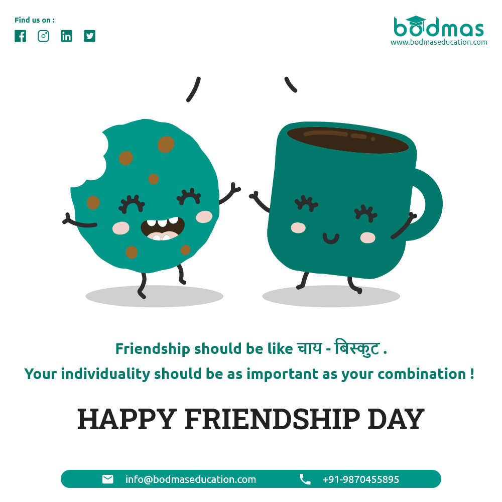 bodmasservices's tweet photo. Happy friendship Day!!!
#friends #FriendshipDay #friendshipday2020 #bodmas #bodmaseducationservices https://t.co/0WVXATzPbA