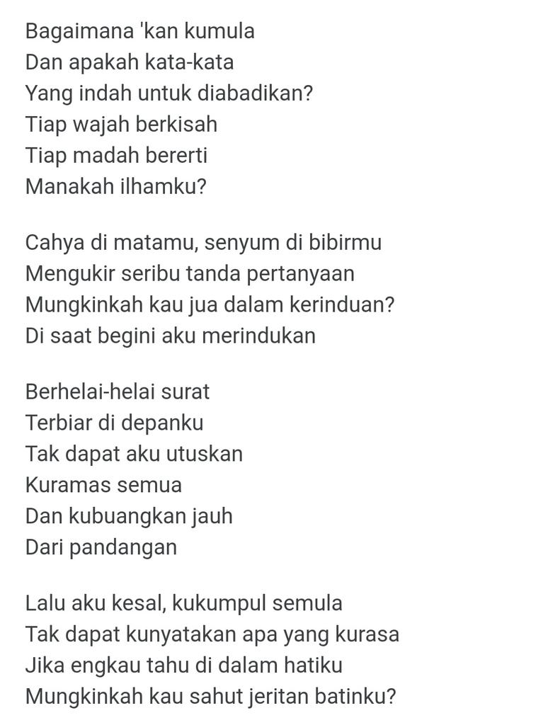 Jefri Aduba De Janitor On Twitter Sub Hilang Pedoman Zabarjad Karam Karam Aku Di Lautan Duka Bila Wajahmu Hilang Di Mata Tiada Berita Pengubat Rindu Di Kala Sendu Kubiarkan Luka Di