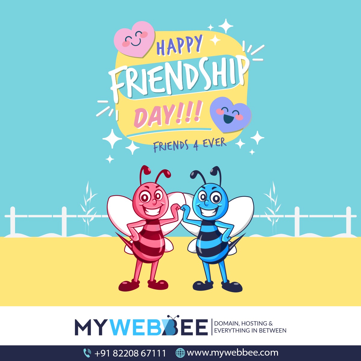 in_mywebbee's tweet photo. #mywebbee #Webhosting #Domain #HappyFriendshipDay #friendshipforever https://t.co/pH1cWQuYHo