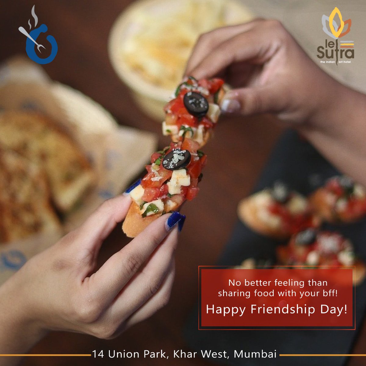 LeSutraHotel's tweet photo. Lunches and dinners with our bffs are always so memorable and nice.

Le Sutra wishes you all a very happy friendship day. May you cherish the amazing bond with your friends for years to come! 

#HappyFriendshipDay #Friends #LeSutra #Mumbai https://t.co/amQWK3jLqj