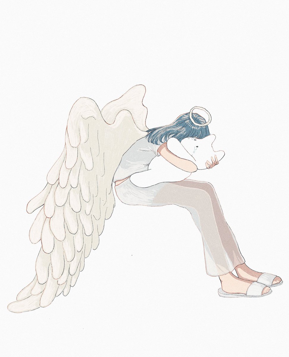 「ギュッと抱きしめて 」|やきぶたのイラスト