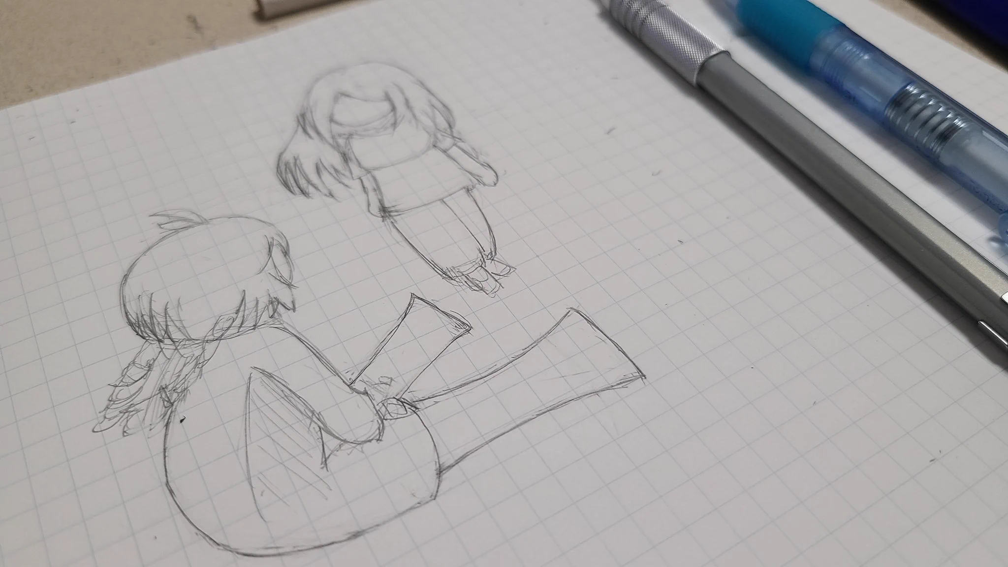 三つ編みってどんなやっけ..って、自分のアバターを確認しにいってわぁわぁ遊んでそのままになった昨晩の下書き。  