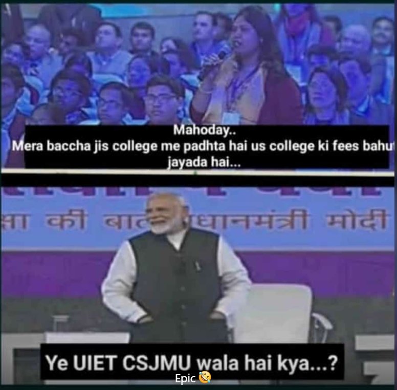 AjayPra786's tweet photo. #uiet_csjm_fees_km_kro
#feeskamkarona
@DrRPNishank 
@myogiadityanath 
@anandibenpatel 
@CSJM_University 
@TOIKanpur
@rashi_ag
@PMOIndia
@AICTE_INDIA
@AKTU_Lucknow
@ugc_india https://t.co/wGrNIvBSbE