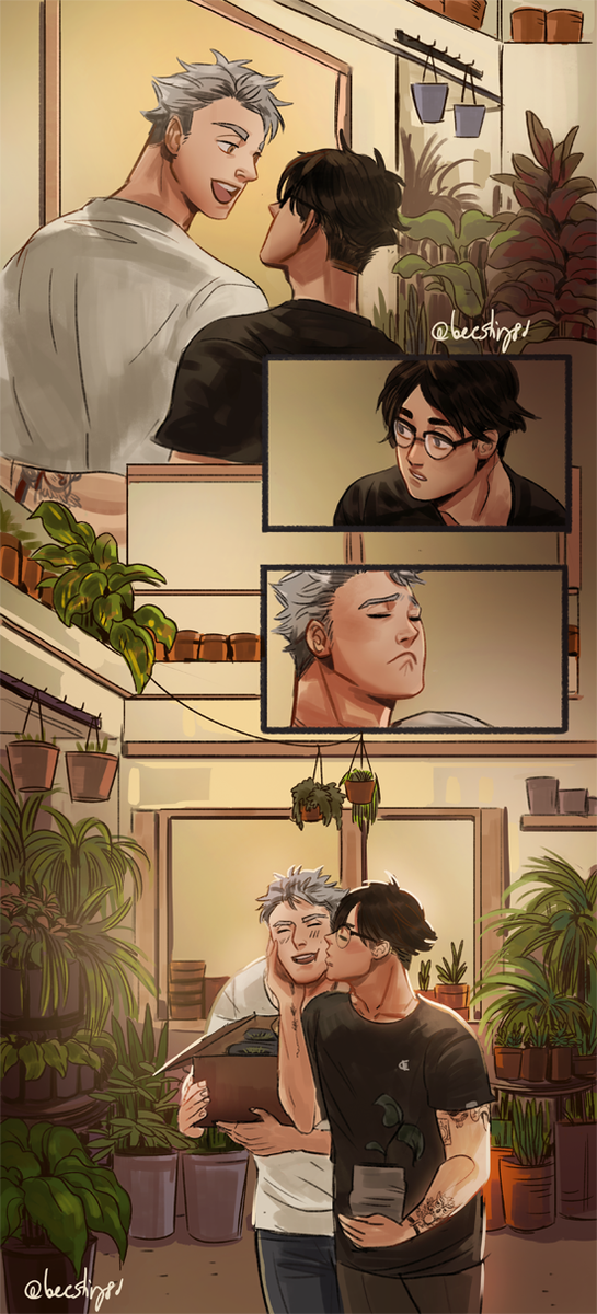 #bokuakaweek Day 3! Florist(Plantman)/tattoo au 

I'll be taking some time off from bkak week for abit, (commissions)! (thank you for the comments on the previous post!! sorry i couldnt reply to all of u t_t but your comments mean so much to me!!! 