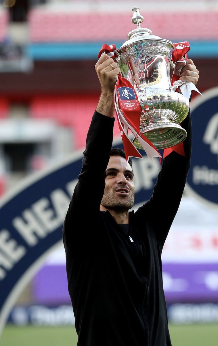 d1gauresh's tweet photo. Arteta giving his best to shape and shine the club. The results are already in front of us. Oooh to be a Gooner 🥳🕺🏾#Arsenal #UpTheArsenal #AlwaysForward #Always14 #FACupWinners https://t.co/JagcBXMv0R