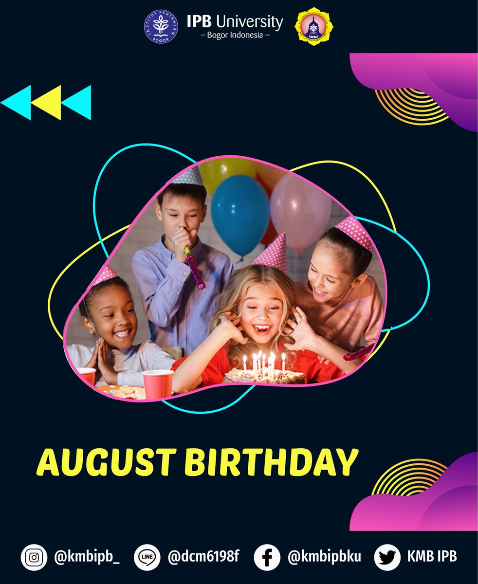 KMBIPB's tweet photo. [AUGUST BIRTHDAY]⠀⠀
⠀⠀
Namo Buddhaya KoCiTe⠀⠀
⠀⠀
Berikut ini adalah nama nama KoCiTe kita yang berulang tahun di Bulan Agustus.⠀
⠀⠀
Kami ucapkan Selamat Ulang Tahun kepada KoCiTe yang berulang tahun. Ayo Vanno Sukham Balam 🙏.⠀⠀ https://t.co/6Gw33m0iBy