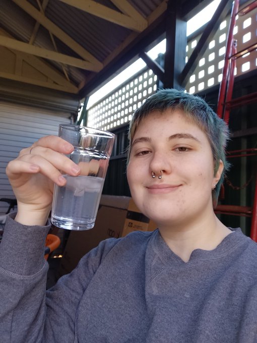 Drinking lemon water mid blink https://t.co/kOGucXlI5o
