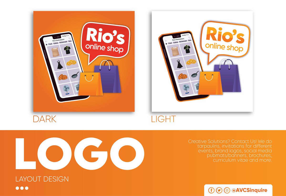 AVCSinquire's tweet photo. Thank you for trusting AV Creative Solutions, Rio's Online shop!

Do you also need layout designs for your business? Contact us now! 

Facebook/Twitter/Instagram: @AVCSinquire
Email: AVCSinquire@gmail.com https://t.co/UhLQb3ACLt