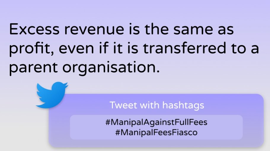 VoiceOfMit's tweet photo. Where is the operating revenue going .
#manipalagainstfullfees 
#manipalfeesfiasco https://t.co/4TAkFXMKQD
