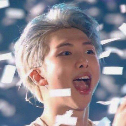 Namjoon no!! You cannot eat the confetti!! >_<