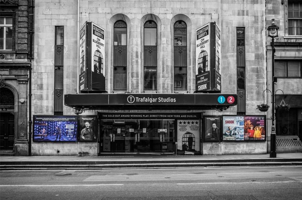 SarahMeadows1's tweet photo. A photo series capturing the West End during lockdown by #TroyDavidJohnston including both the shows I worked on #OneJewishBoy @TrafStudios & #BlitheSpirit @dukeofyorksLDN https://t.co/5k5J2VFTZq