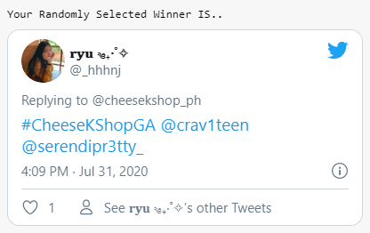 cheesekshop_ph's tweet photo. ππ°π΅π
Congratulations again @_hhhnj to be the first winner of my #Giveaway πππ»
Don't lose hope for those who don't win. We will still make a #GiveawayAlert every week so don't forget to follow us. π Have a nice day π
#CheeseKShop #CheeseKShopGA https://t.co/VZqV4DJgo5