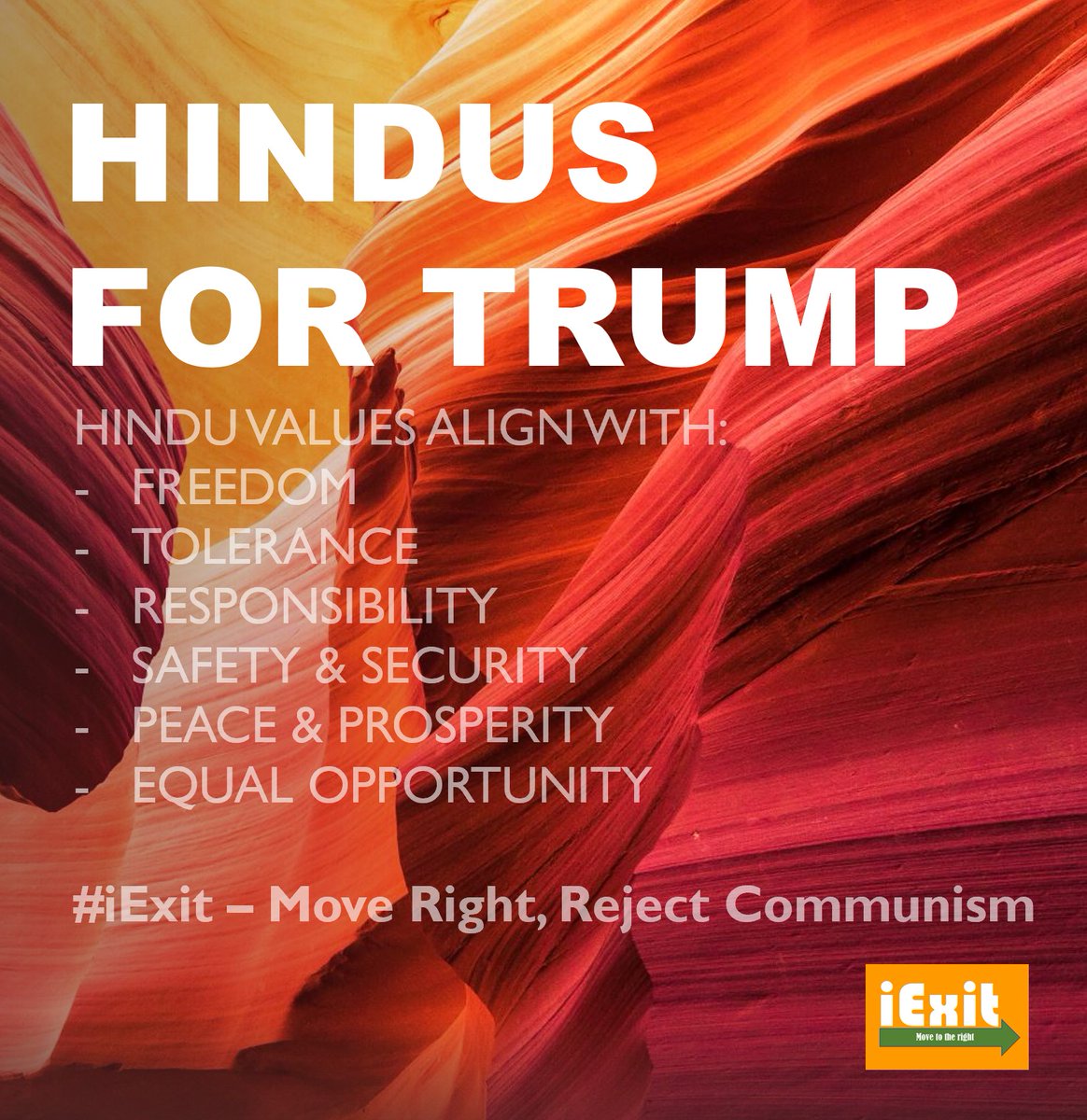iExit11's tweet photo. @realDonaldTrump @POTUS #WeStandWithTrump

#HindusForTrump
#HindusForAmerica
#TrumpForAmerica

Trump loves and respects America
We won't elect any hater of America!

#JaiBhavani
#iExit @iExit9 https://t.co/jZHT9qXSbd