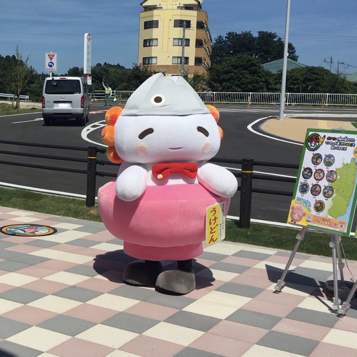 うけどん 浪江町 公式 福島県内のポケふたは9カ所 きょうの ポケふた おひろめ会では ふくしま応援ポケモン の ラッキー が来てくれたよ ポケモンgoのポケストップになるのは まだちょっと先みたい ポケふた設置場所はこちら