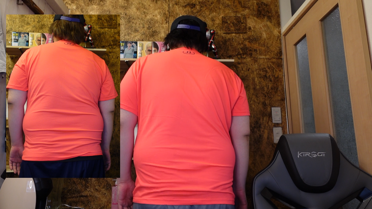 DEVLOG0908's tweet image. １か月のダイエット報告です！！－12.6キロ減です！
見た目も少し変わった気がします！