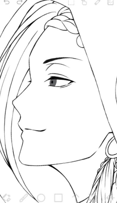 リプきたキャラで好きな歌描くやつ(?)の?…φ(..) 
線画終わったから色塗りしてきますん(  '-' ) 
