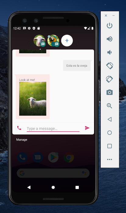 rafaeljehv's tweet photo. Estoy probando el nuevo centro de notificaciones y burbujas de #android11r al nuevo centro de notificaciones le pusieron muchas horas de trabajo, el concepto esta interesante, las burbujas en Android vamos a ver que pasa con esas burbujas https://t.co/39NFFcqsn0