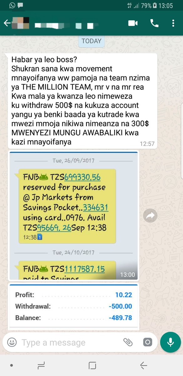 Kusema kweli wateja wetu walikua wanapiga pesa balaa, walikua wanaDeposit na kuwithdraw. Mambo yalikua bien kila mtu yupo excited, watu wanagonga profits vby mno. "I was a hero turned villain."Nakumbuka watu walijenga nyumba, kipindi hiko mark X ndo gari za vjn, walinunua sn