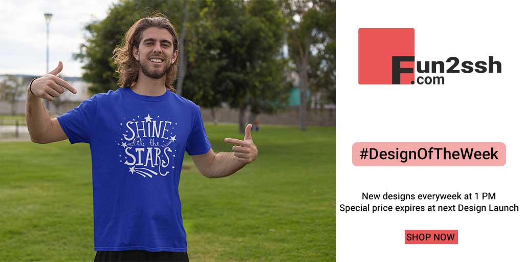 fun2sshapparels's tweet image. 'Shine like the stars' like you really are !!!
Check out this week's #DesignOfTheWeek for the Stars like you.
Special price expires next week at new #designlaunch
Shop Now@ bit.ly/3jYW5BX

#Fun2sshoriginal #vocalforlocal #madeinindia #designs #graphictees #printedtshirt