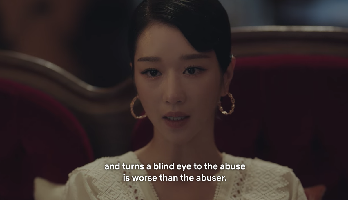 RiaAtayde's tweet photo. "The one who neglects and turns a blind eye to the abuse is worse than the abuser."

I love this show. https://t.co/C9QBInCFbd