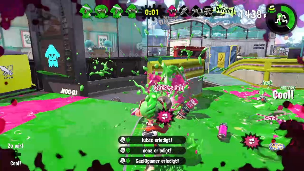 goldenlucario's tweet photo. Auf die Sekunde. #Splatoon2 #NintendoSwitch https://t.co/KI9KFzU9Qx