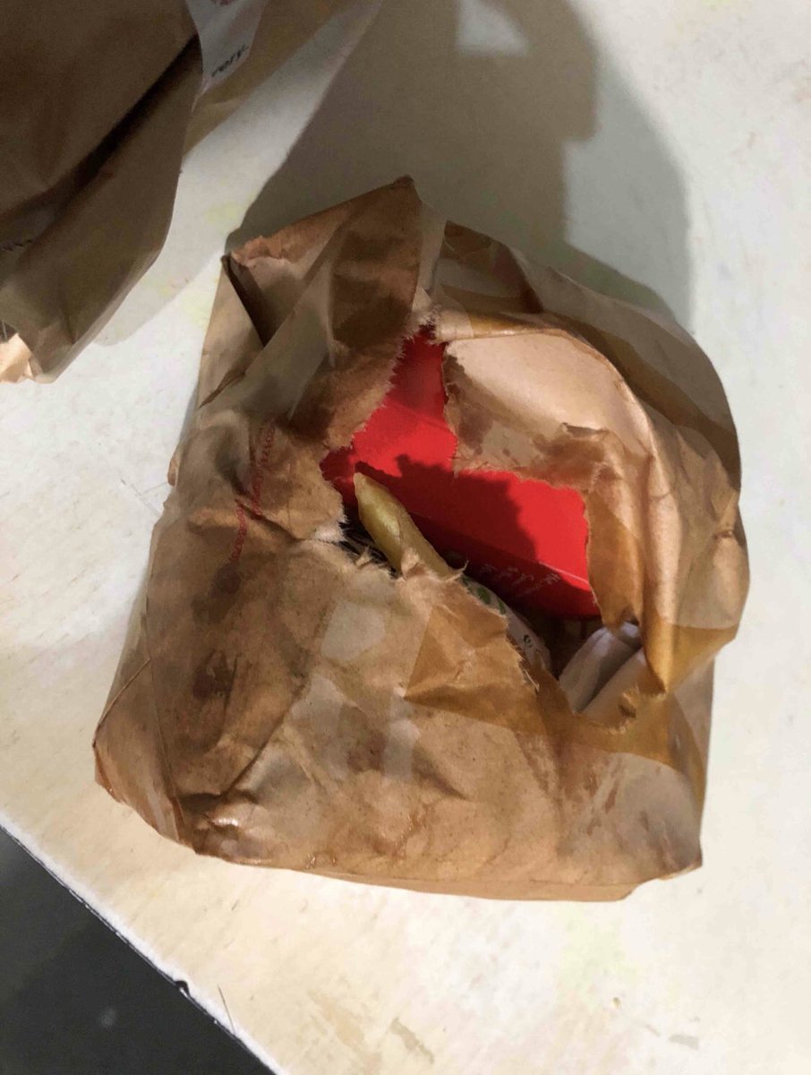 Devangssheth's tweet photo. @ZomatoIN @zomatocare @mcdonaldsindia what type of service u guys provide. I complain in chat of ZOMATO they show that sorry for inconvenience we gave 50rs credit against this. But when I order n 2 items missing, packing almost opened even coke half dropped. https://t.co/IOHdfZ8opn