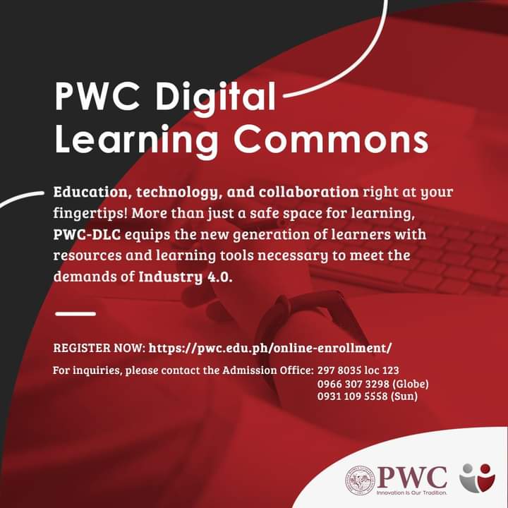 pwcofdavao's tweet image. Education, technology, and collaboration right at your fingertips! More than just a safe space for learning, PWC-DLC equips the new generation with resources and learning tools necessary to meet the demands of Industry 4.0.
#PWCDigitalLearningCommons
