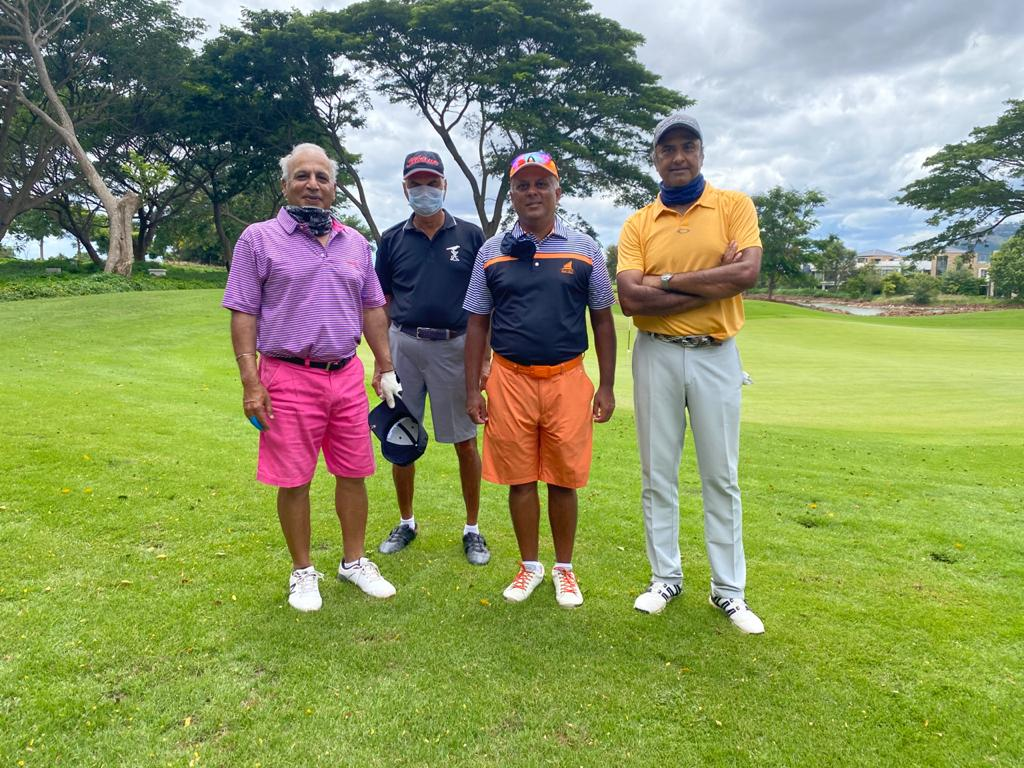 #golfdiary At Golfshire today, with Sanu, Ravi and Charu.