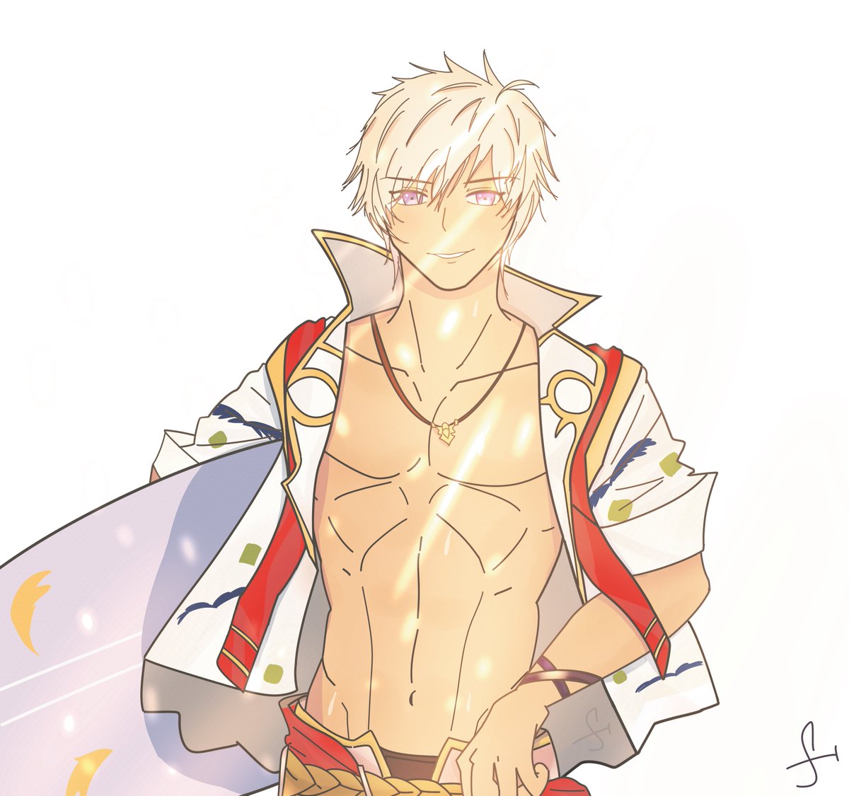 EffuKun's tweet photo. Lucio(Granblue Fantasy)Summer Fanart!
I drew Lucio Summer! Two BG versions for fun💖

ルシオ-さんの水着バージョン描きました！
#GranblueFantasy #granblue  #グランブル #グランブルーファンタジー #FANART https://t.co/GmsrSG8M4r