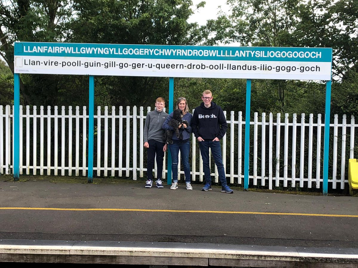 You set them a challenge to find this railway station in North Wales - and the Rhodes family only go and to it! Brilliant .........
