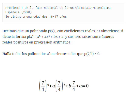 DimatesUA's tweet photo. Ya está disponible la solución de #LosProblemasDeDimates #154: Polinomios almerienses (https://t.co/uTWfyP83f0)
¡Ya mismo un nuevo problema!
#OME2020
@RobSelGom
@OMErsme
@Calendarimat
@EstalmatCV
@RealSocMatEsp
@Dimatematicas
@SEMCV https://t.co/DtlZkdbFVT