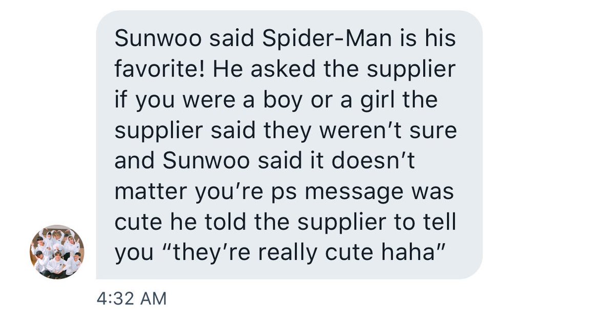 + sunwoo using gender neutral pronouns to address a fan