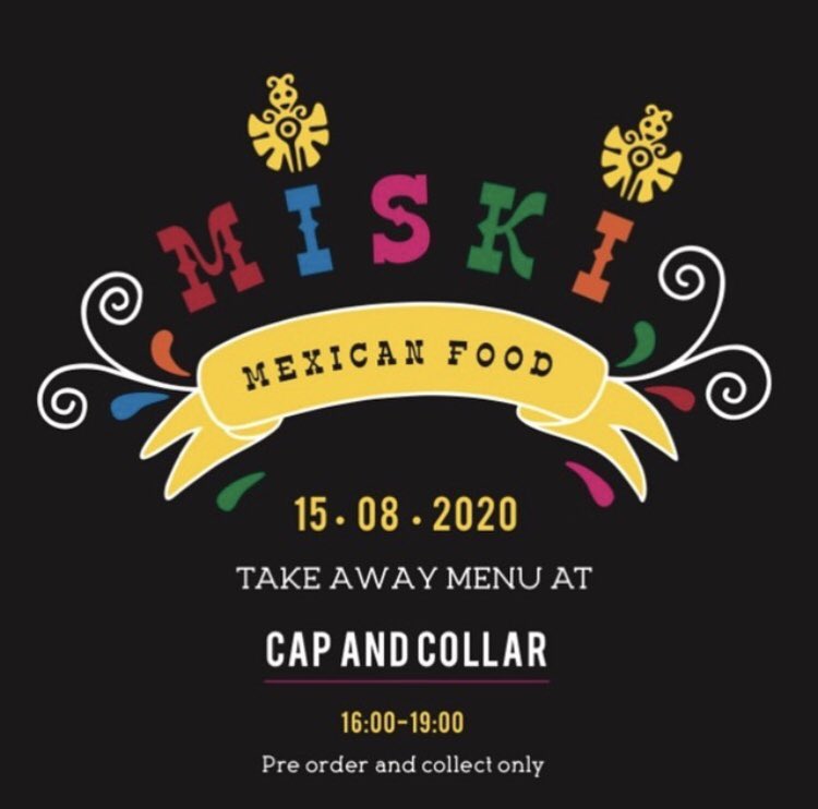 🌮 🌮 T A C O  T I M E 🌮 🌮
.
Booking slots are now available for Miski’s pop up in our Beer Yard next Saturday (15.8.20).
.
Estela has put together a great menu of taco fillings, side dishes AND DESSERTS!!
.
Link to pre-order form in bio! Salud!