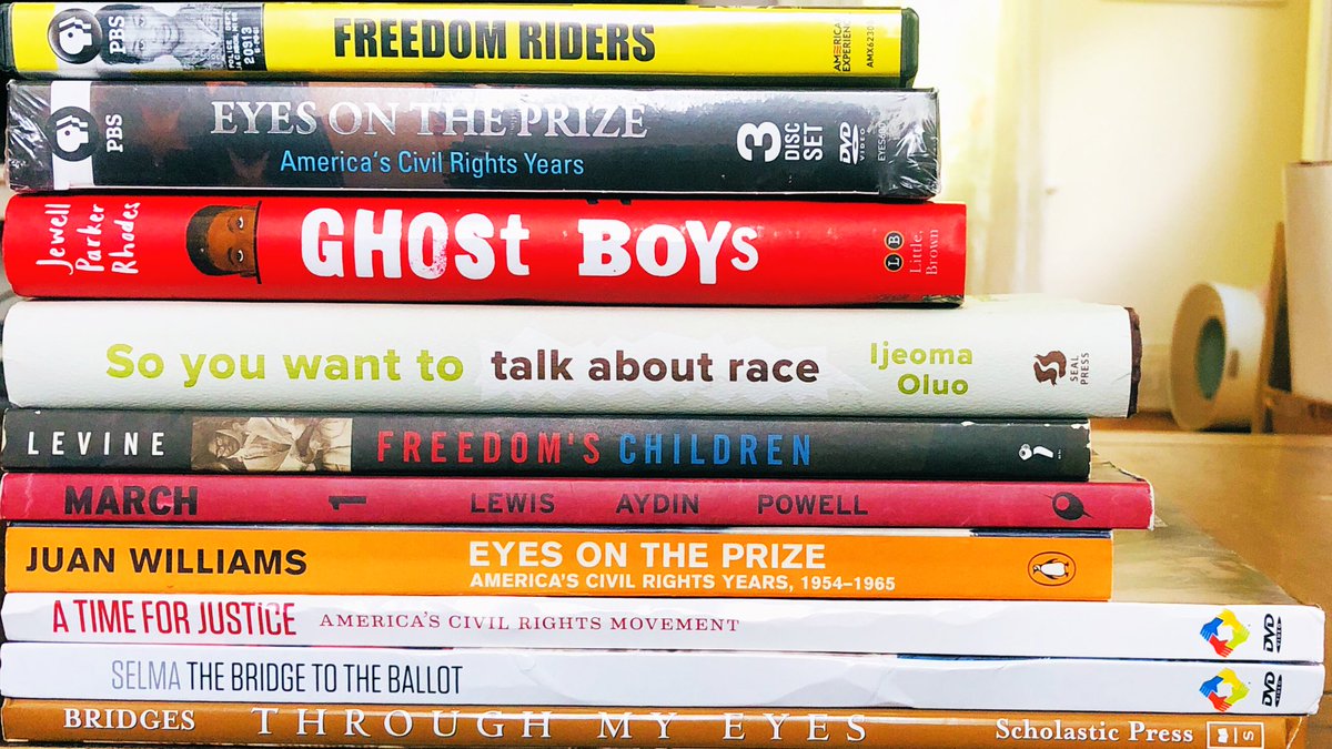 Hey, Educators! This great stack of Civil Rights resources is looking for a new home so it’s #Giveaway time!

RT &amp; Follow by Tuesday, 8/11 to enter for a chance to add these awesome books &amp; media to your classroom library!

#KidsNeedBooks #FunkSummerGiveaways