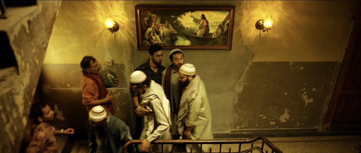 Jesus watching from the sidelines as the Hindus and Muslims 'cross'.