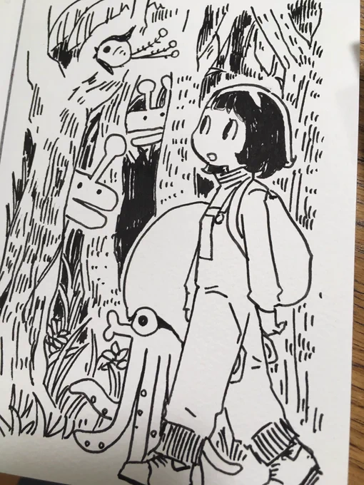 今日はこの辺にしておいてやろう。
#青木俊直個展 