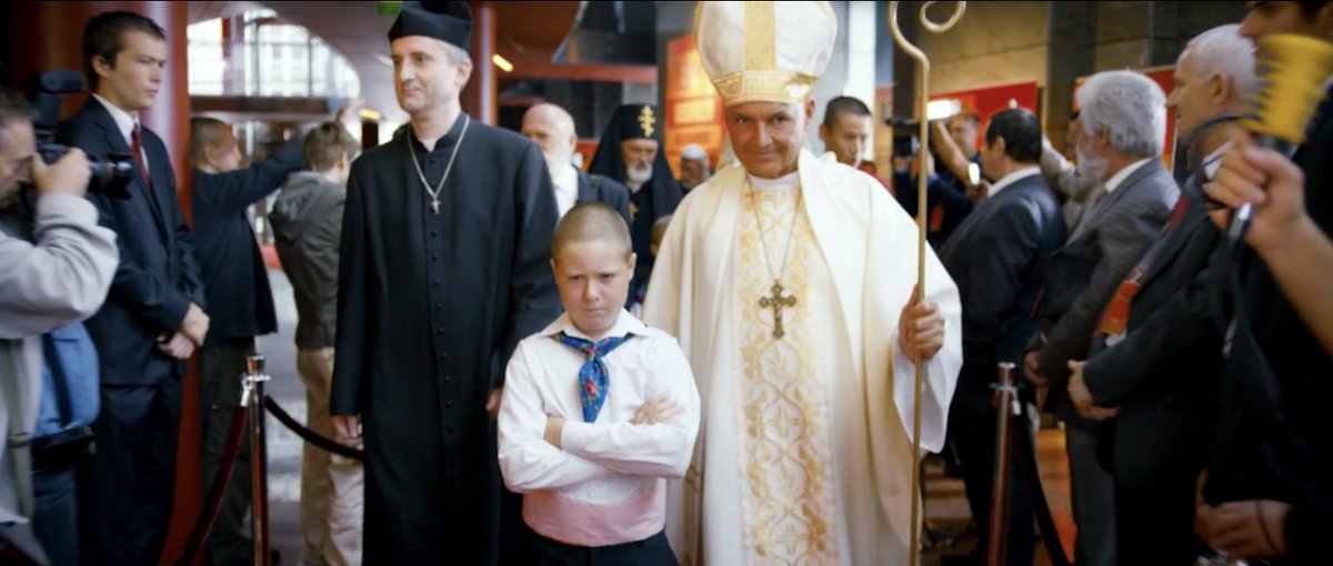 That kid doesn't look happy...