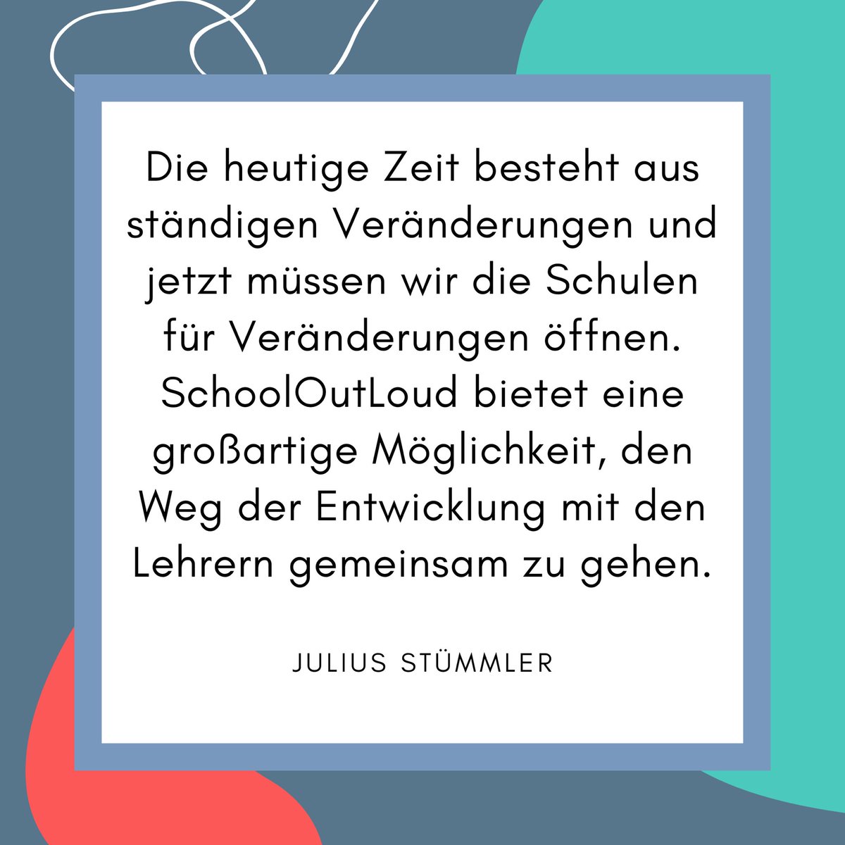 schooloutloud's tweet photo. Dürfen wir vorstellen: Julius Stümmler, das jüngste Teammitglied von SchoolOutLoud. Mit seiner pragmatischen Art hilft der Schüler uns oft, die wesentlichen nächsten Schritte im Blick zu haben und Prioritäten zu setzen. Dafür sind wir ihm sehr dankbar. #schooloutloud #twlz https://t.co/t8HMmYVfvw